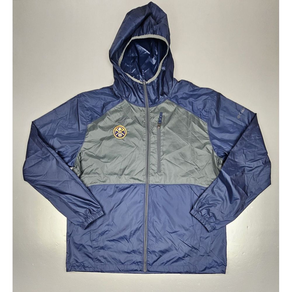 Columbia Denver‎ Nuggets Jacket Mens L. Full-Zip NBA Basketball Windbreaker